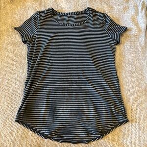 Love Curved-Hem Crewneck T-Shirt